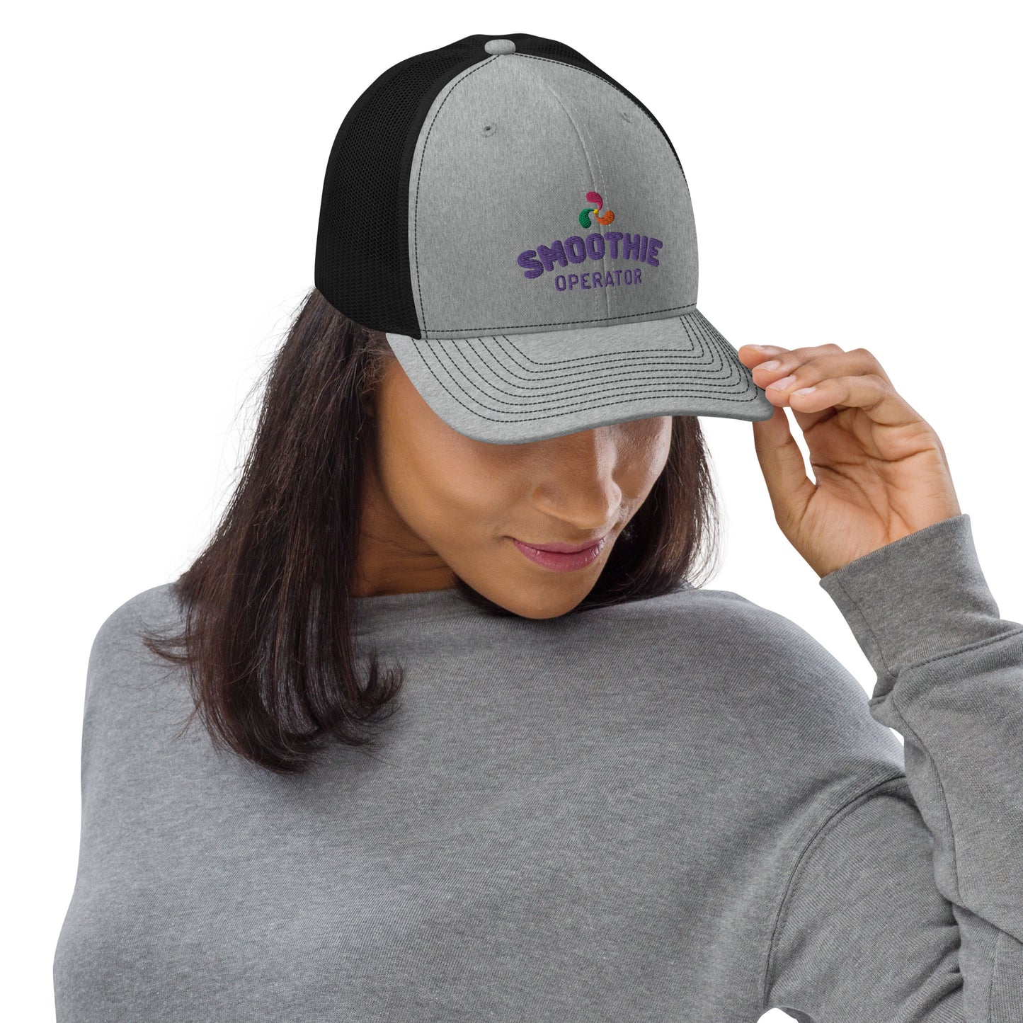 Trucker Cap Purple Logo 2