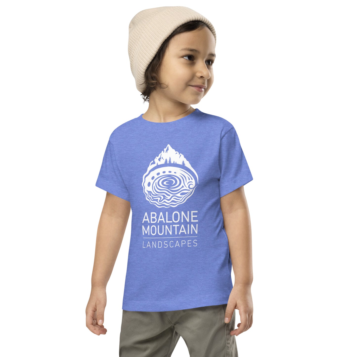 Toddler Short Sleeve Tee : Ablaone White print