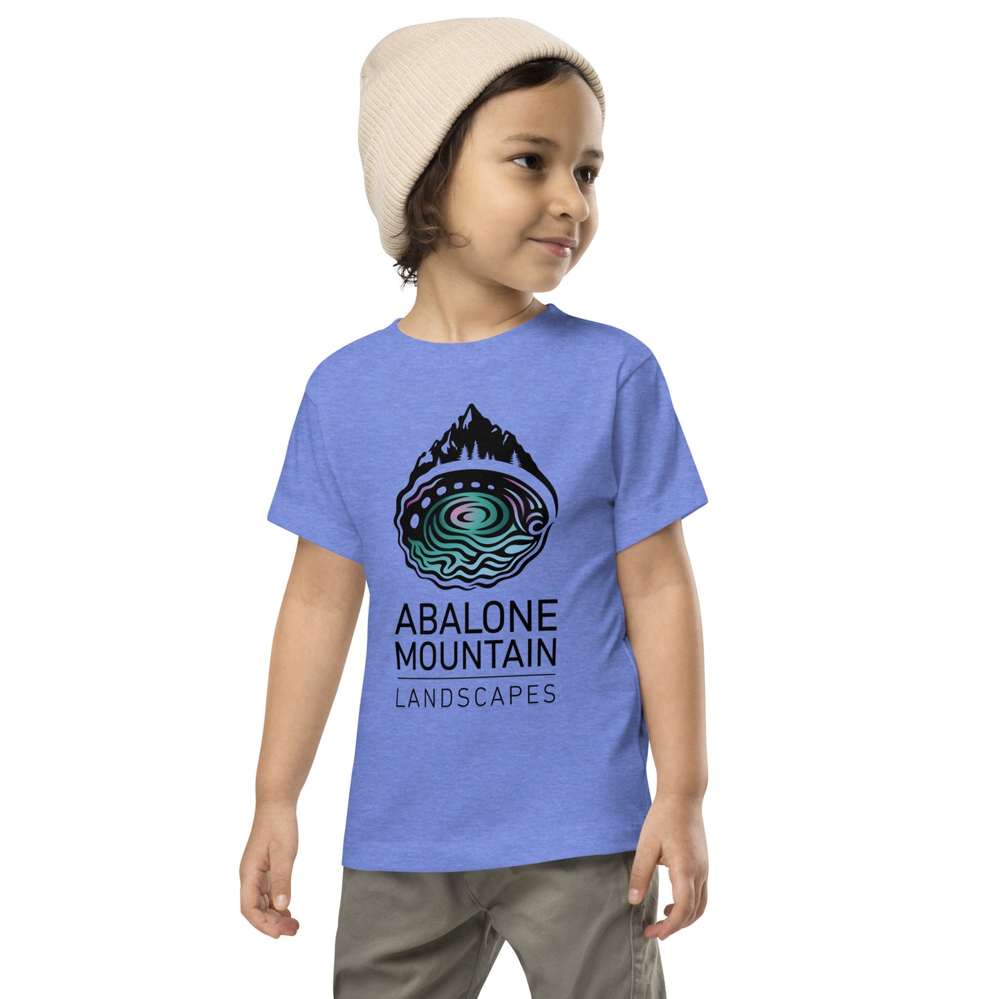 Toddler Short Sleeve Tee : Abalone color print