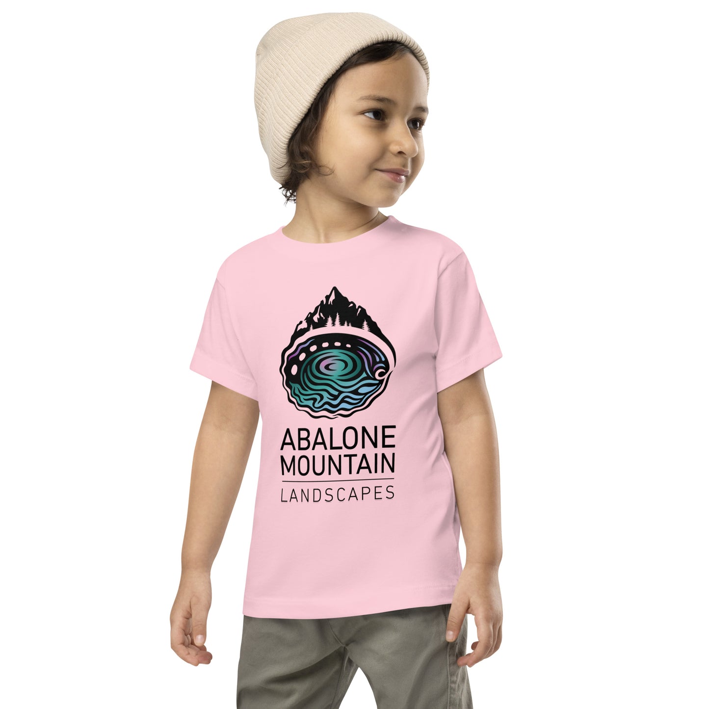 Toddler Short Sleeve Tee : Abalone color print