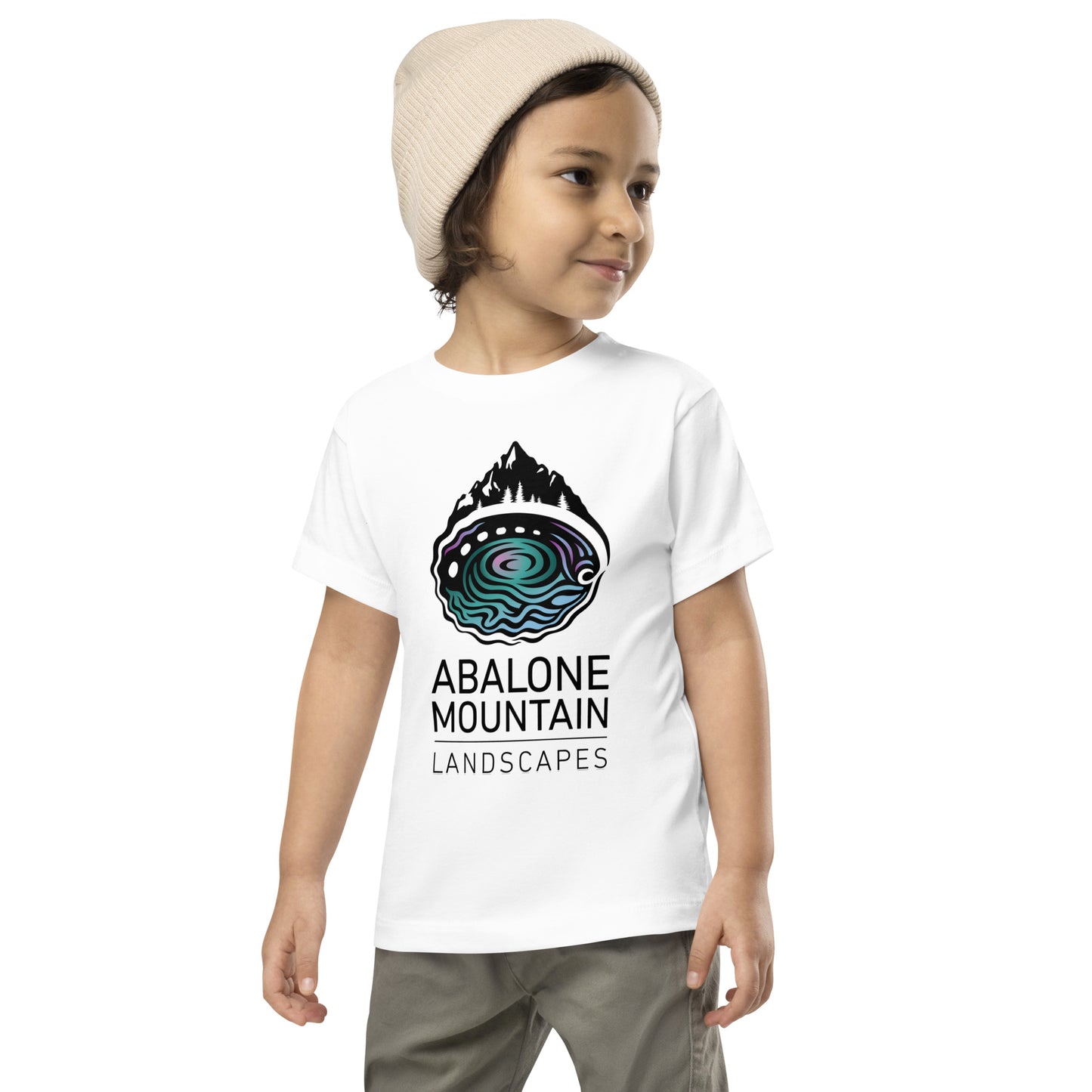 Toddler Short Sleeve Tee : Abalone color print