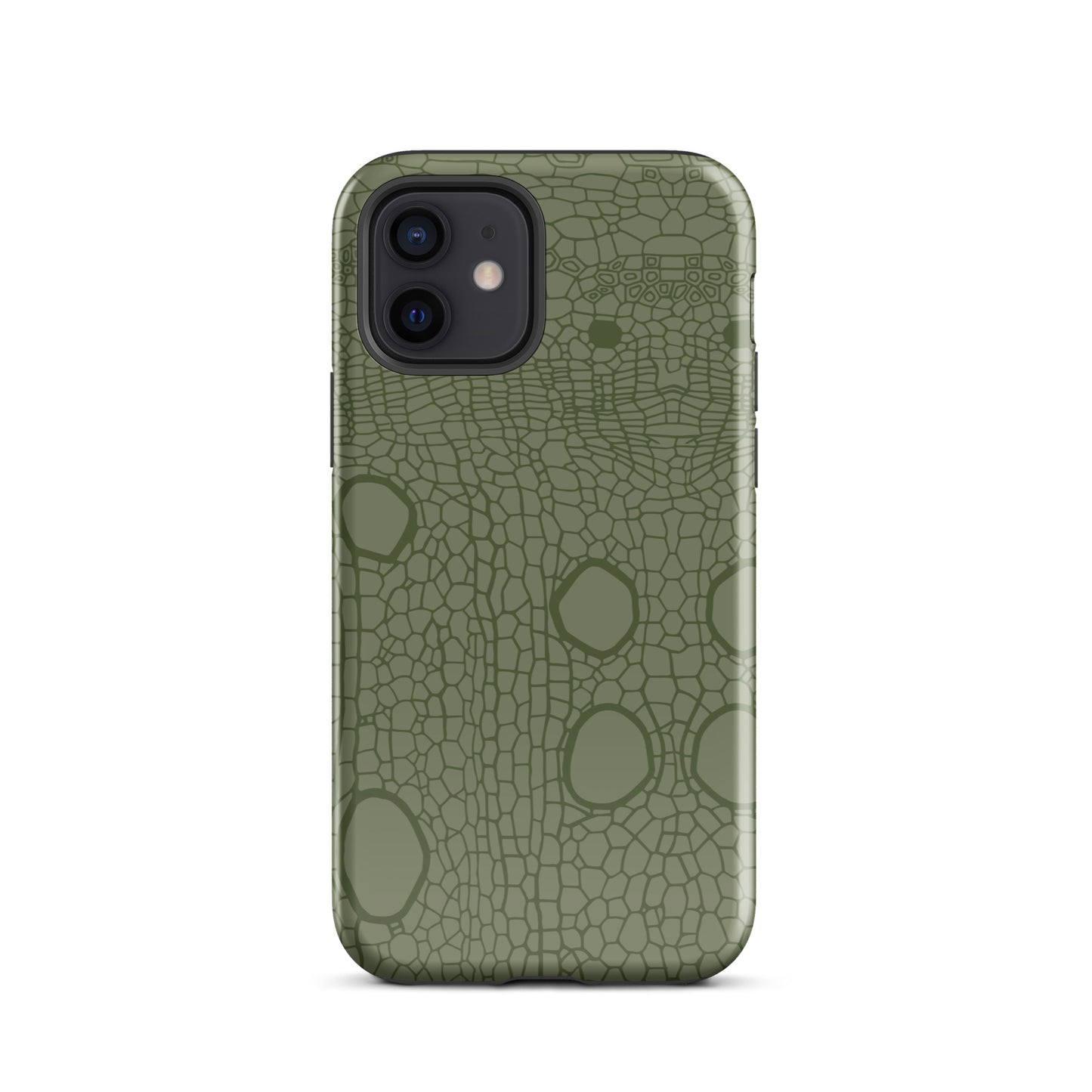 Tough Case for iPhone® : Hemp cell - Olive print