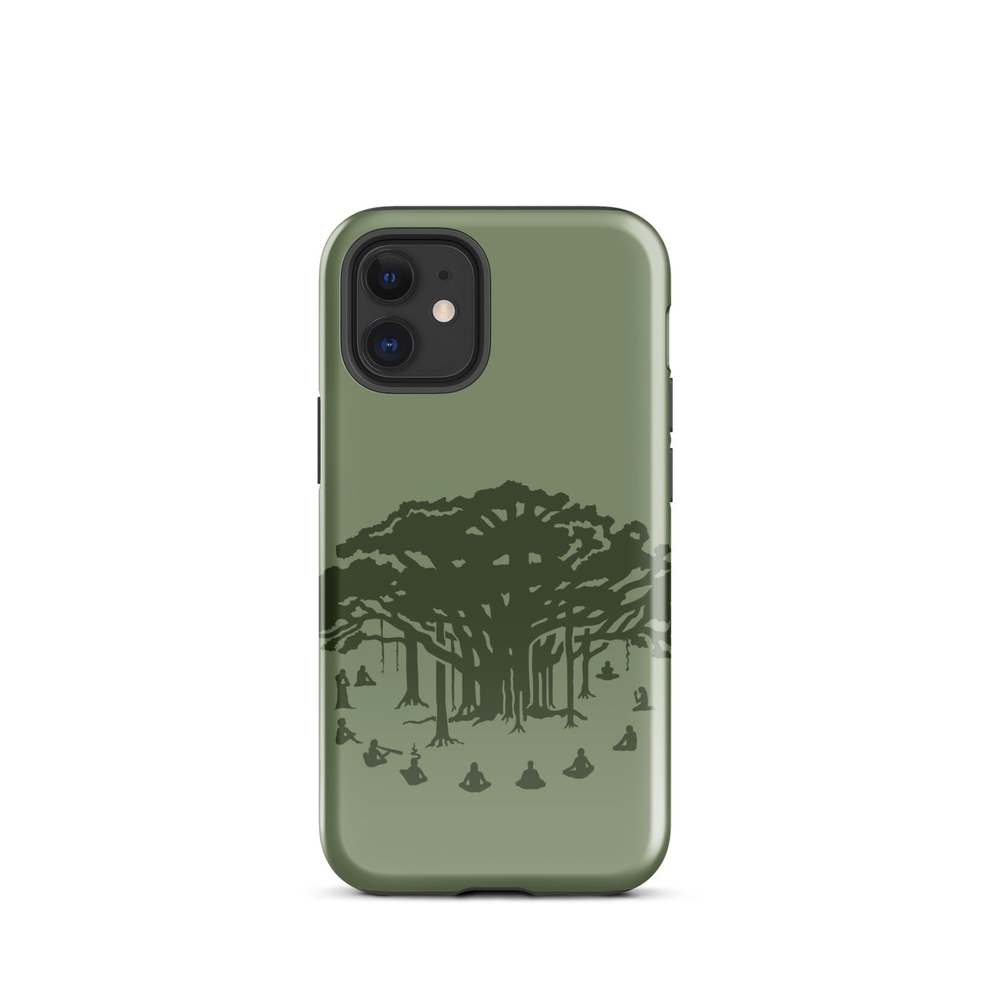 Tough Case for iPhone® : Communitree - Sage w/ Olive print