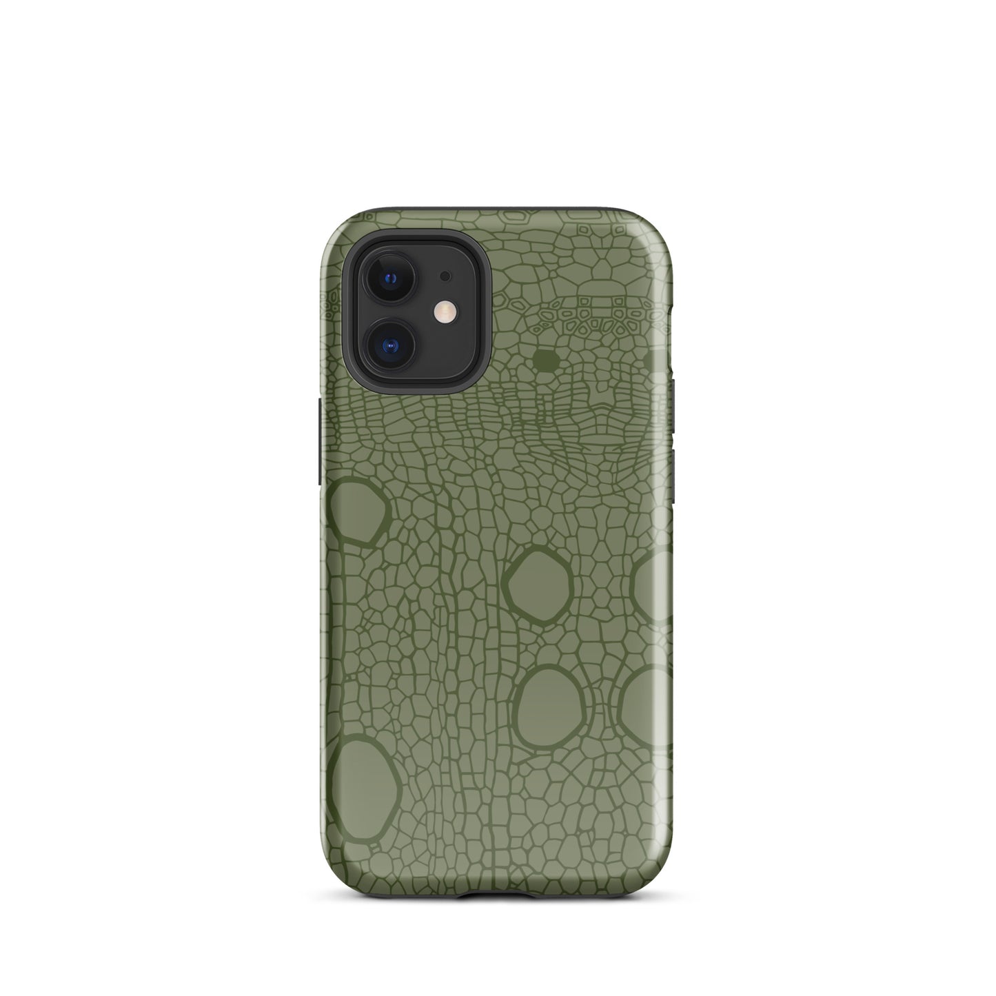 Tough Case for iPhone® : Hemp cell - Olive print