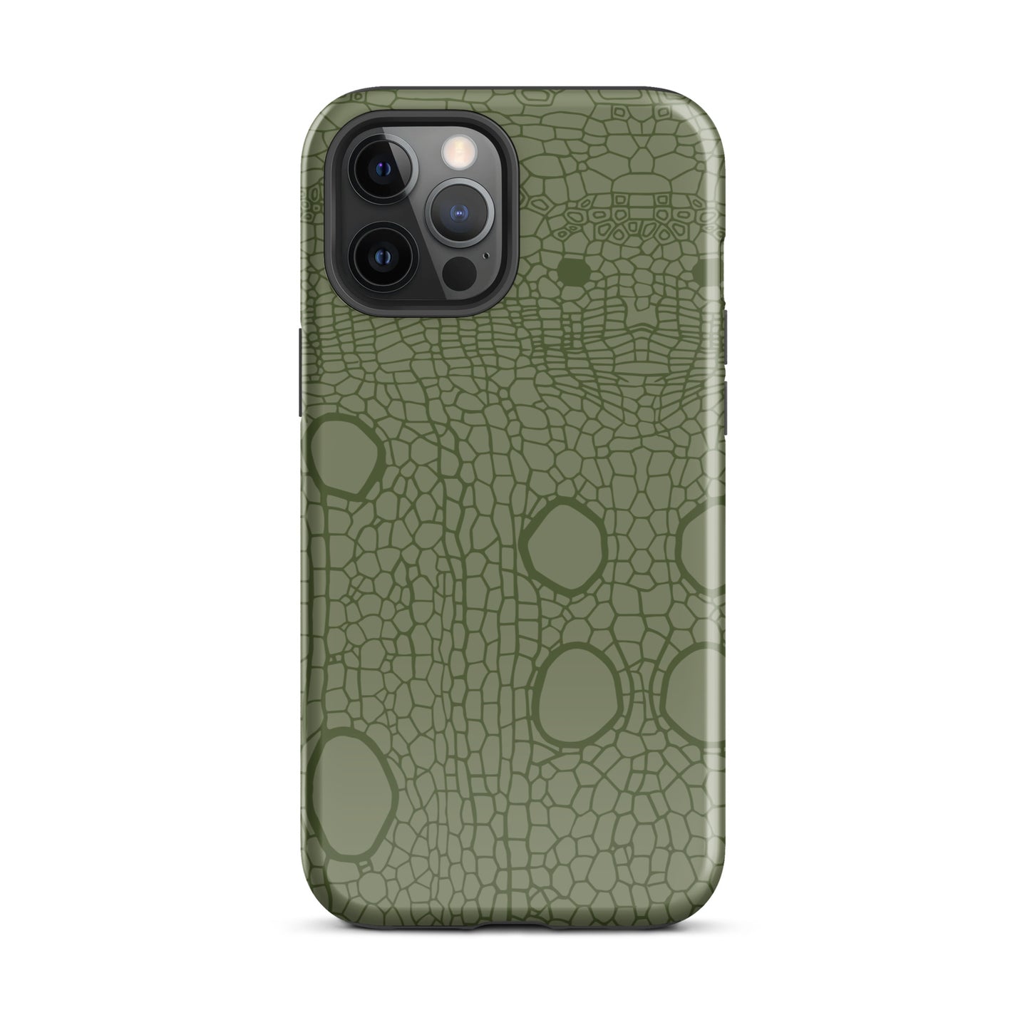 Tough Case for iPhone® : Hemp cell - Olive print