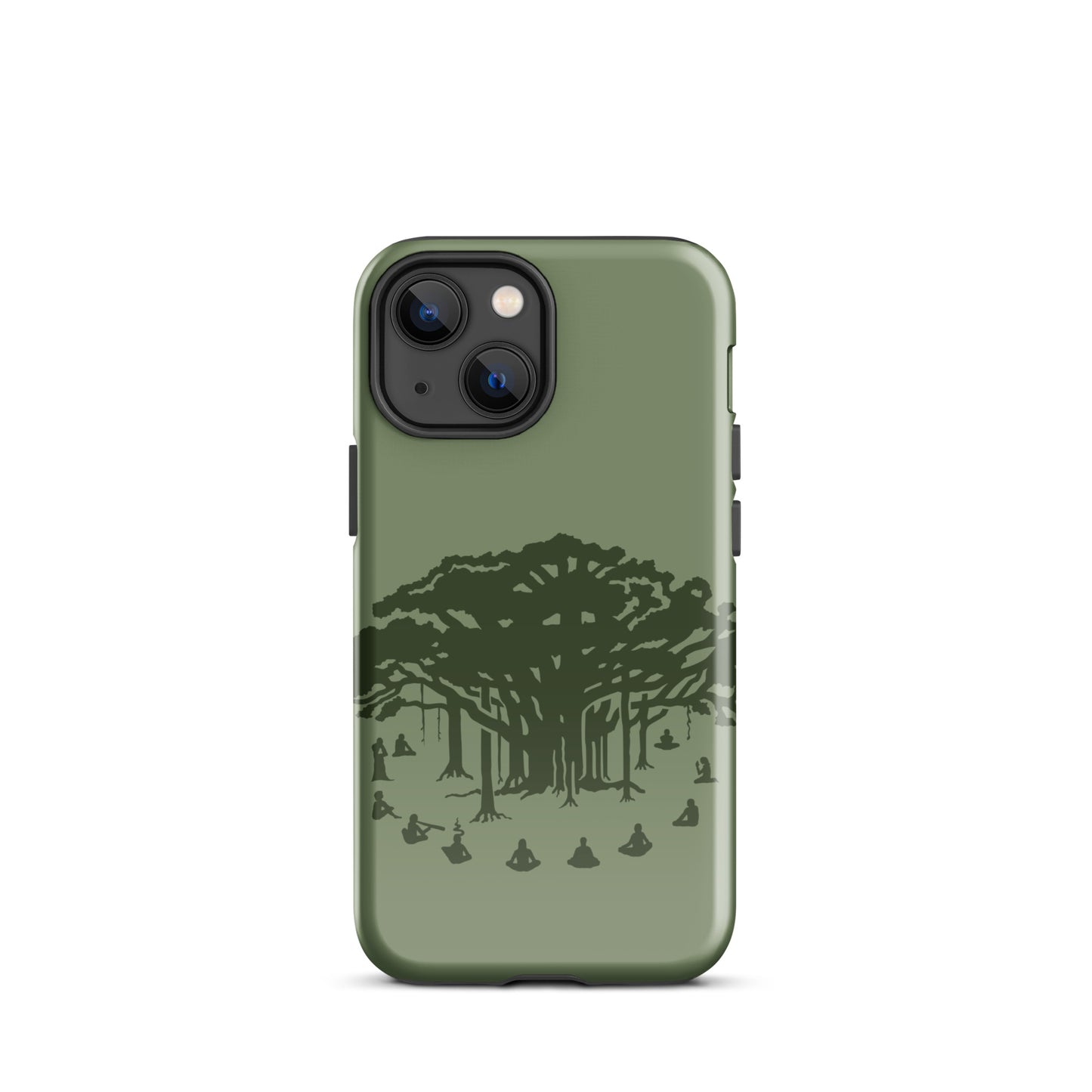 Tough Case for iPhone® : Communitree - Sage w/ Olive print