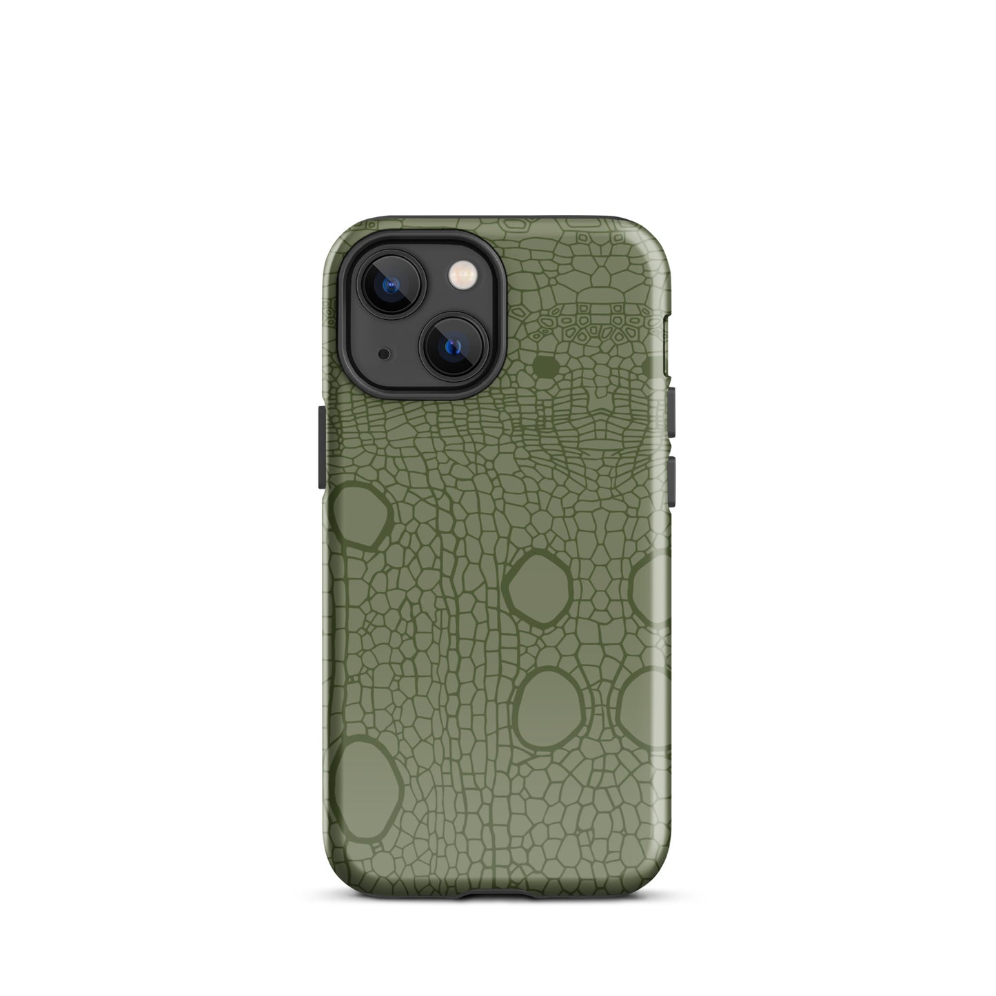 Tough Case for iPhone® : Hemp cell - Olive print