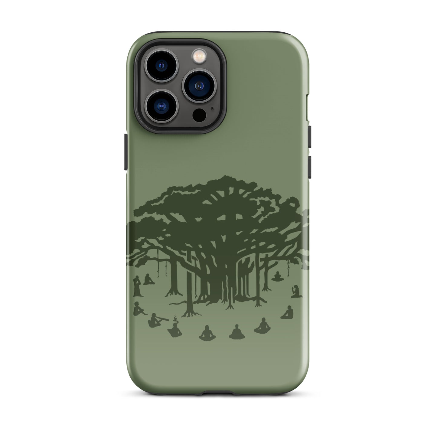 Tough Case for iPhone® : Communitree - Sage w/ Olive print