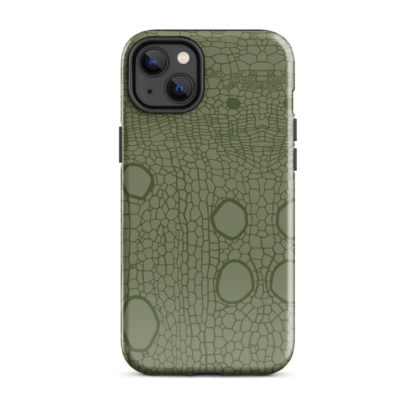 Tough Case for iPhone® : Hemp cell - Olive print