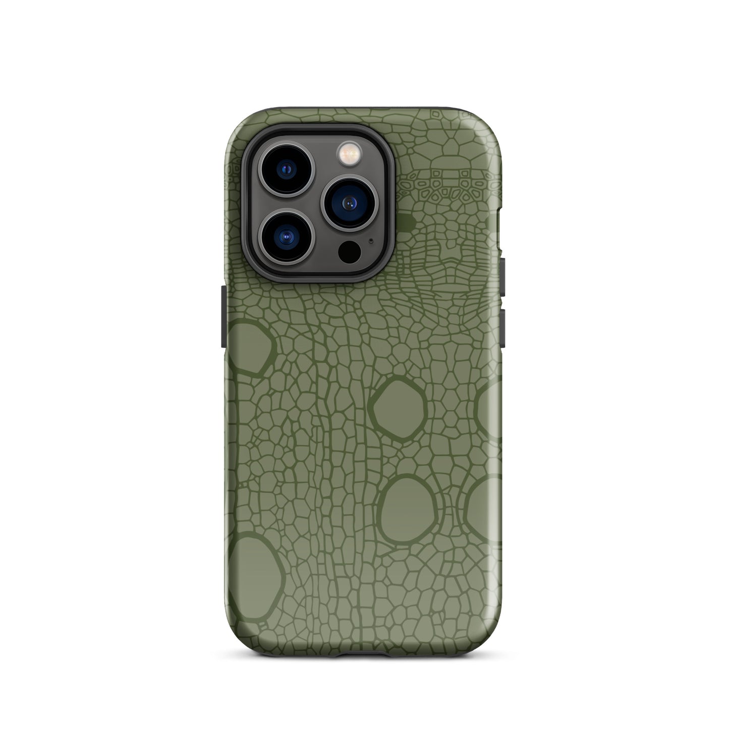 Tough Case for iPhone® : Hemp cell - Olive print