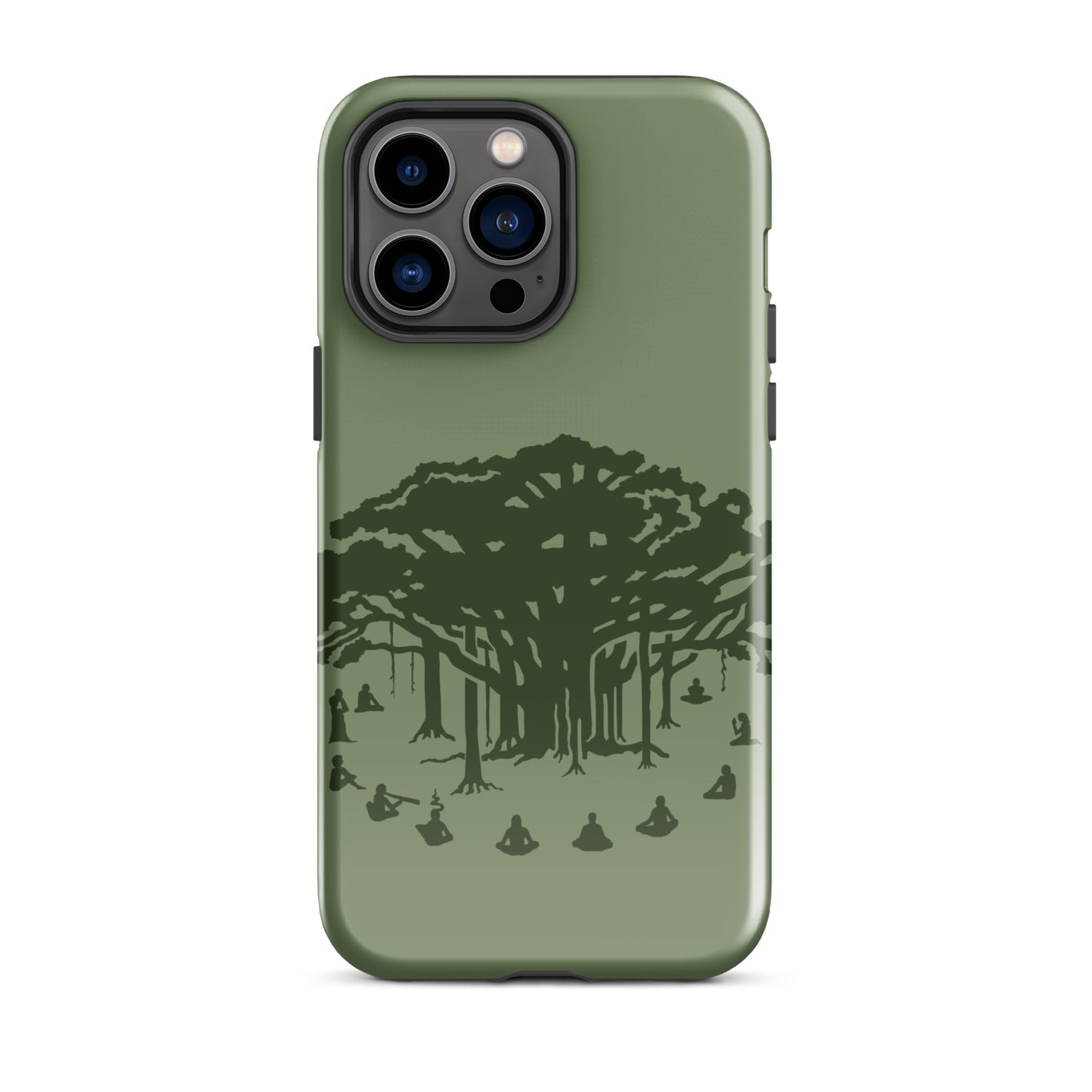 Tough Case for iPhone® : Communitree - Sage w/ Olive print