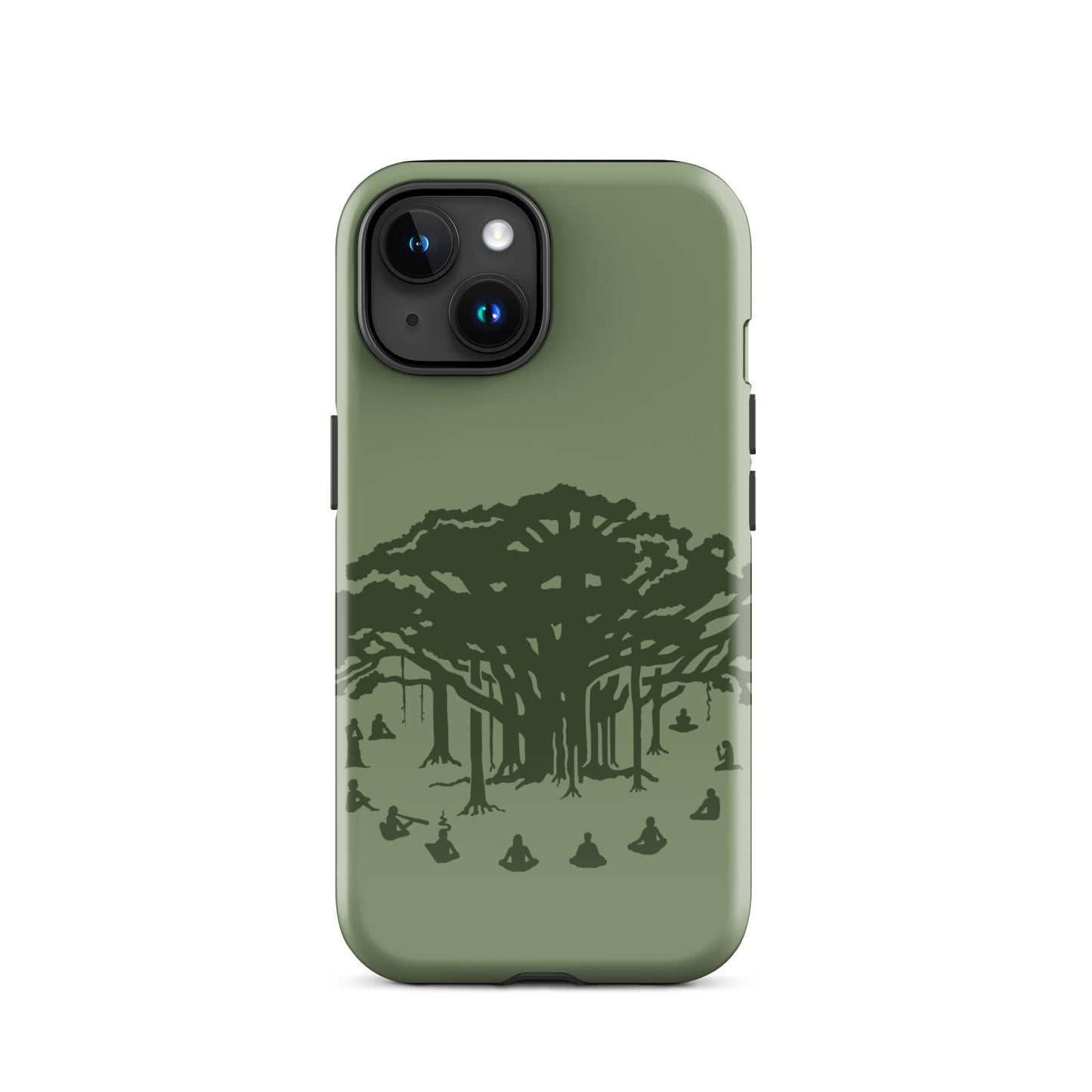 Tough Case for iPhone® : Communitree - Sage w/ Olive print