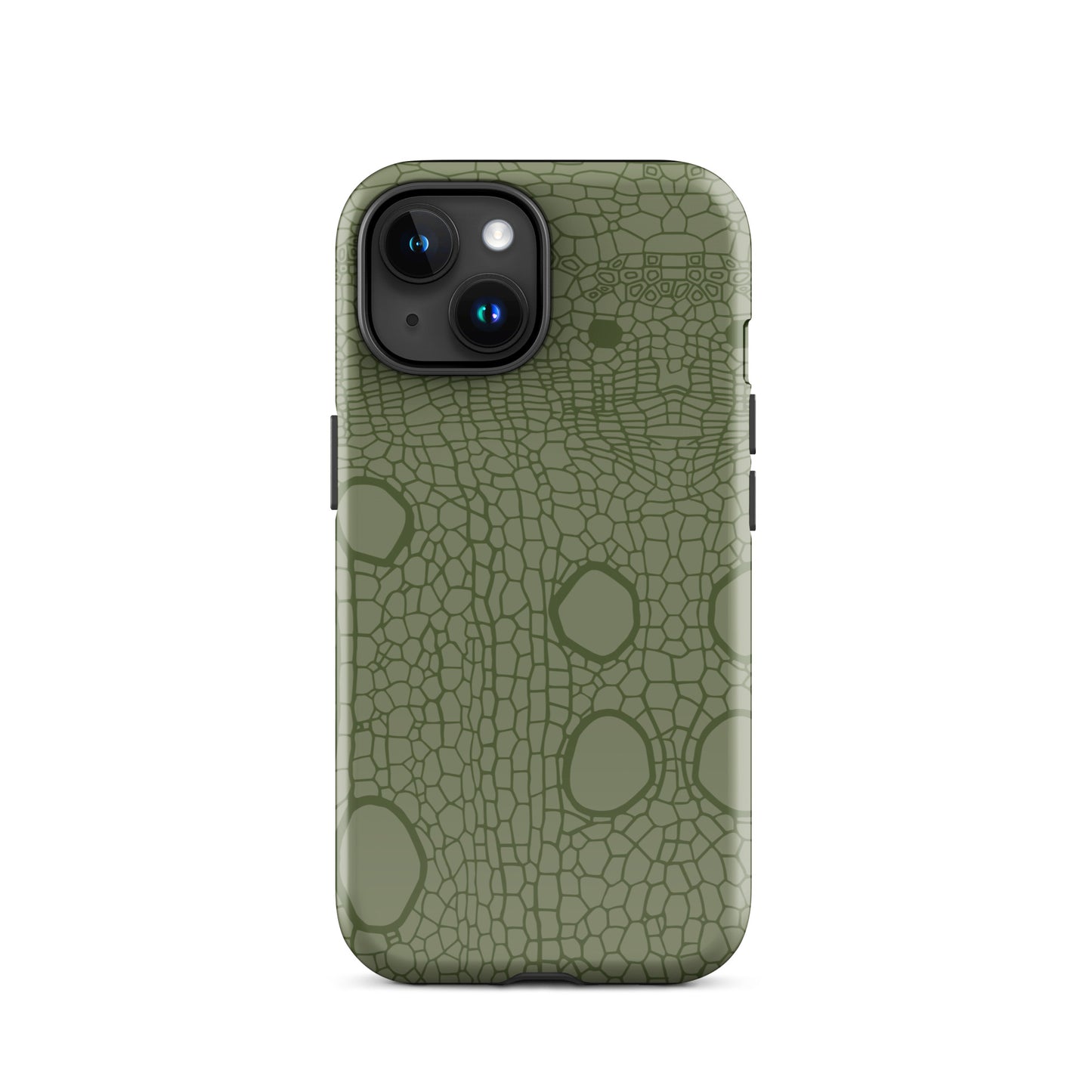 Tough Case for iPhone® : Hemp cell - Olive print