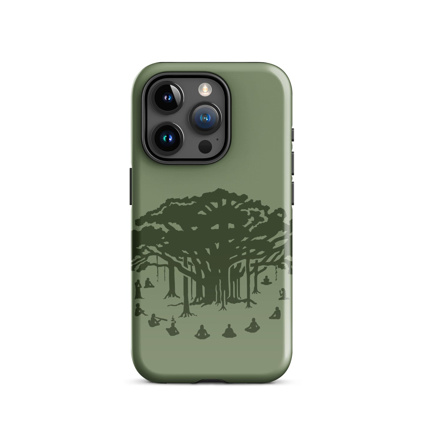 Tough Case for iPhone® : Communitree - Sage w/ Olive print