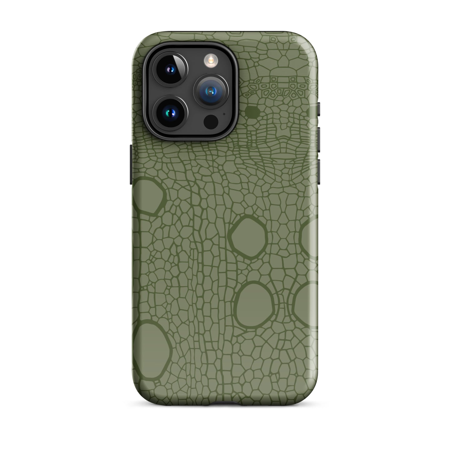 Tough Case for iPhone® : Hemp cell - Olive print