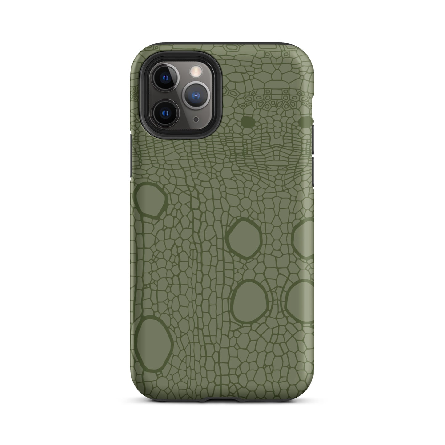 Tough Case for iPhone® : Hemp cell - Olive print