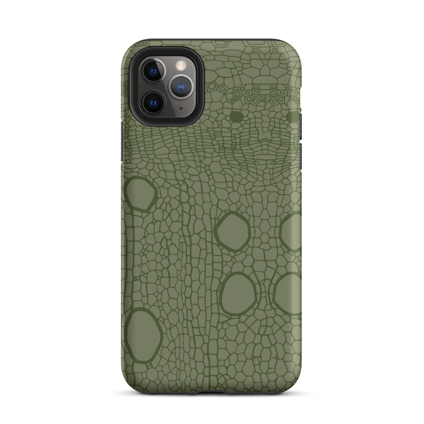 Tough Case for iPhone® : Hemp cell - Olive print