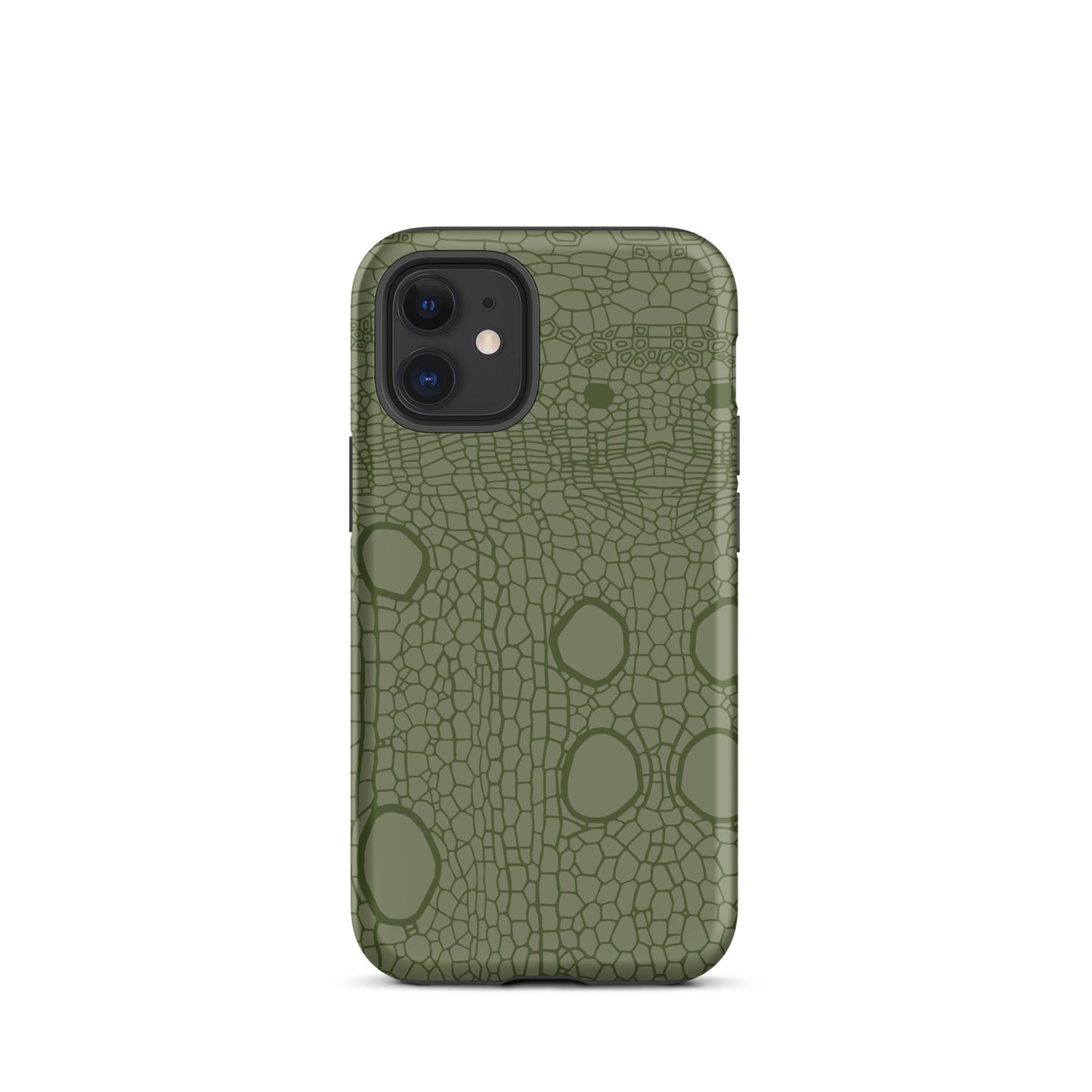 Tough Case for iPhone® : Hemp cell - Olive print