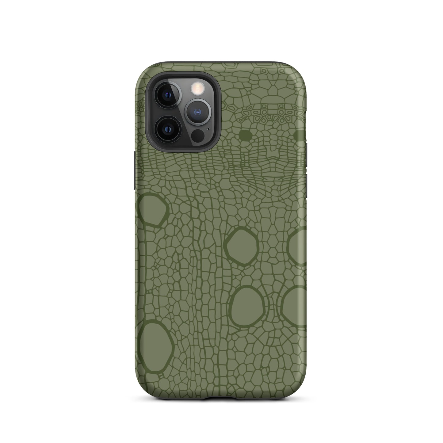 Tough Case for iPhone® : Hemp cell - Olive print