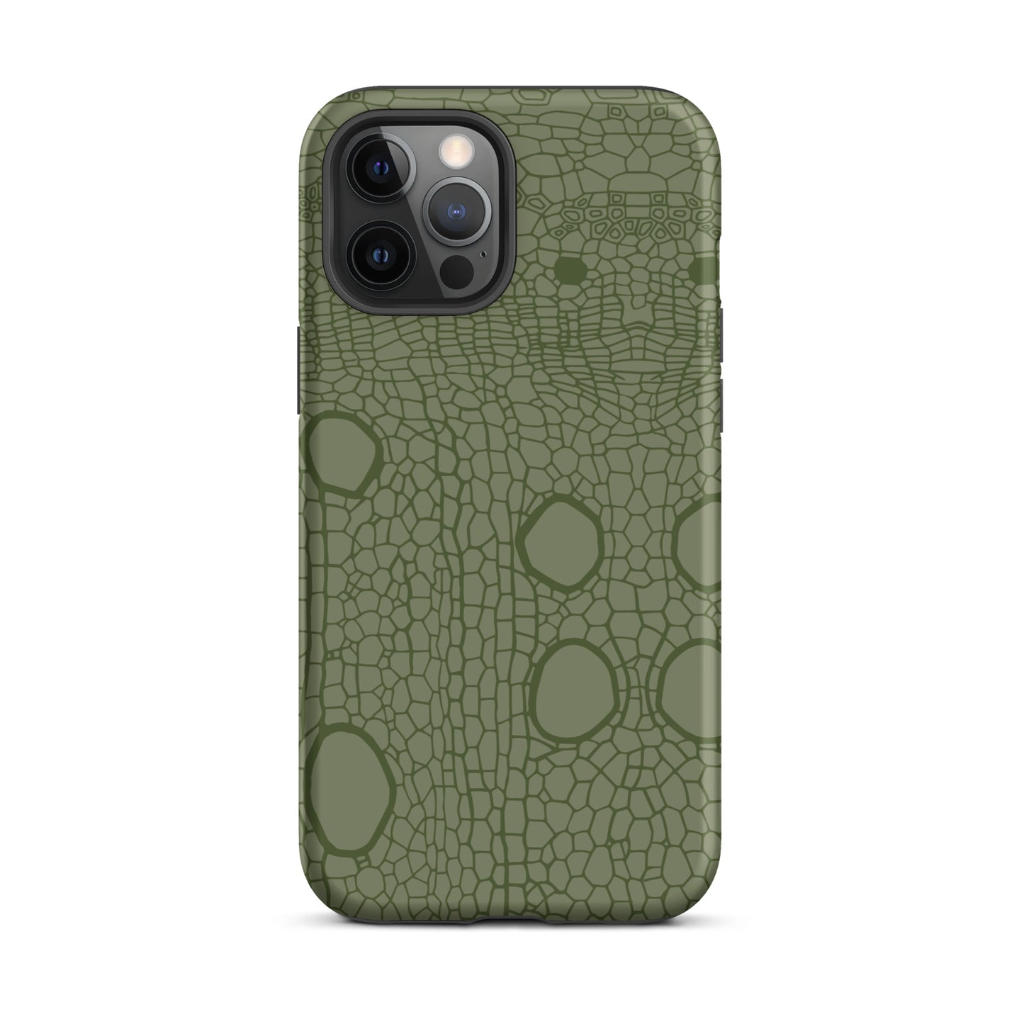 Tough Case for iPhone® : Hemp cell - Olive print