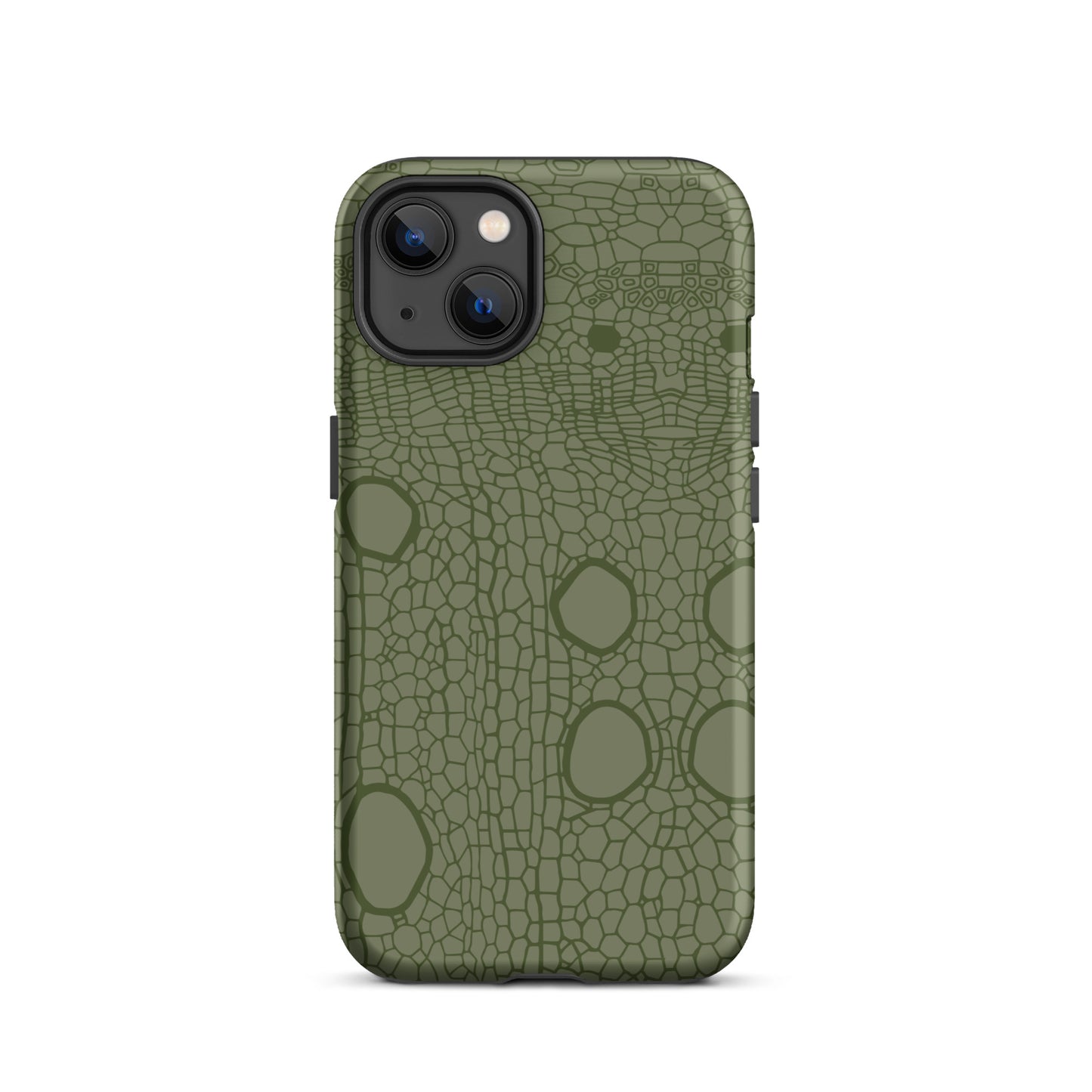 Tough Case for iPhone® : Hemp cell - Olive print