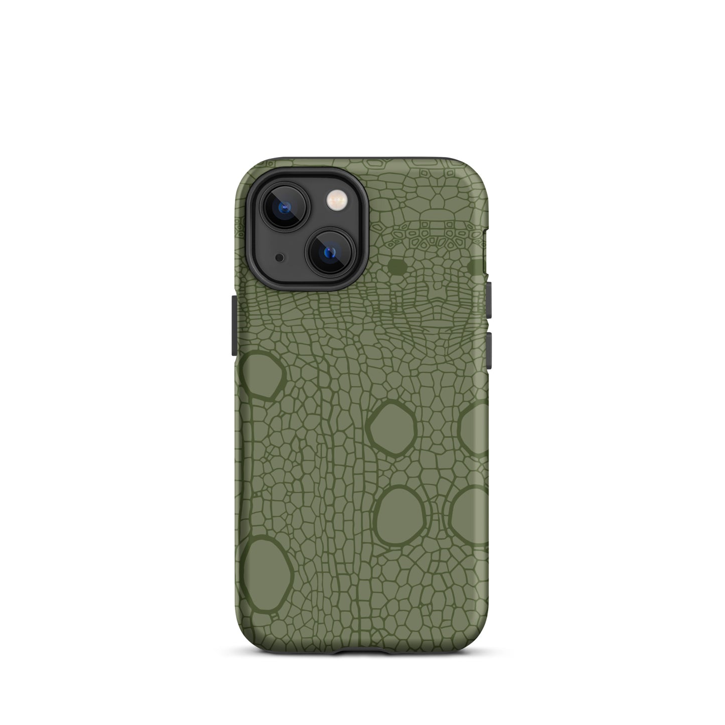 Tough Case for iPhone® : Hemp cell - Olive print