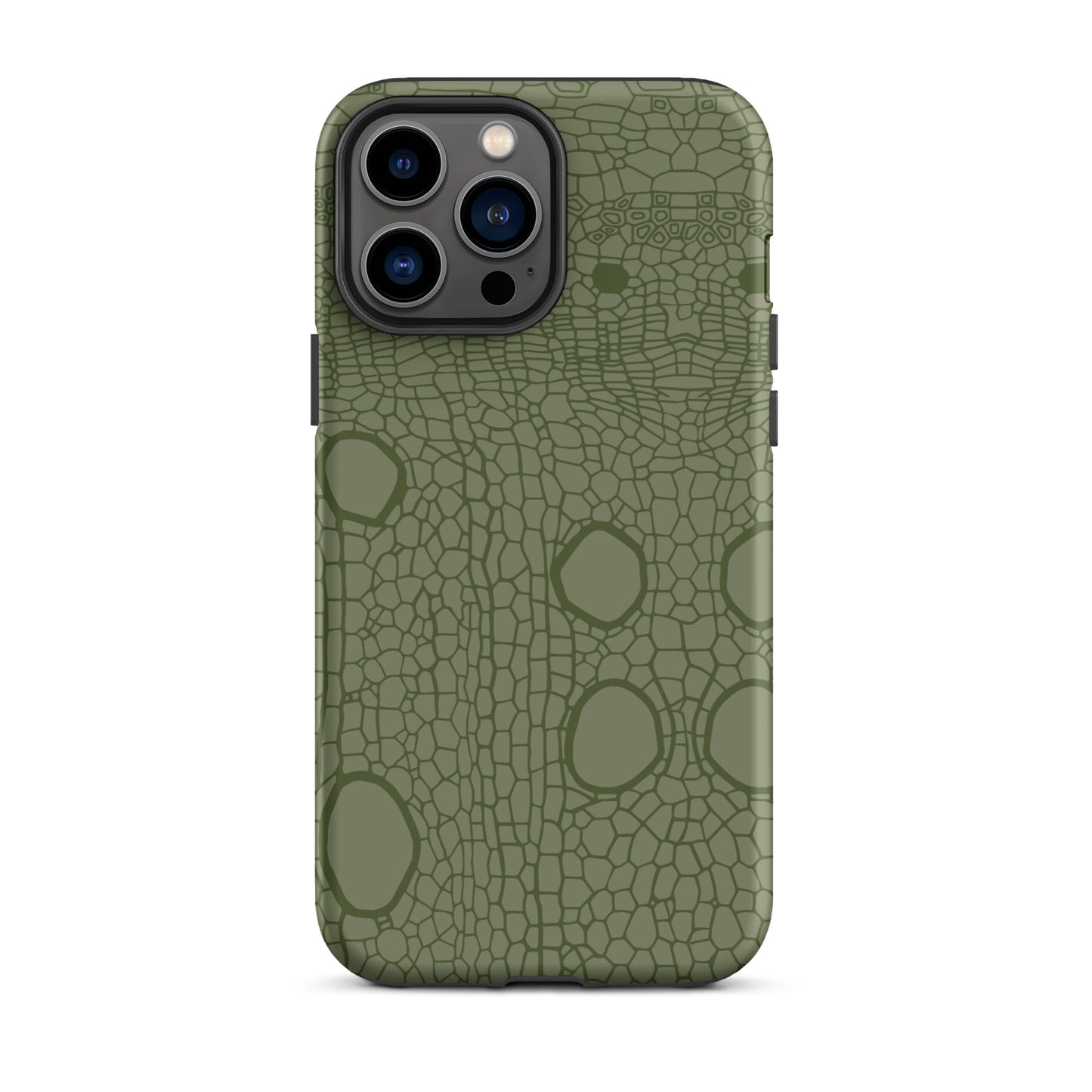 Tough Case for iPhone® : Hemp cell - Olive print