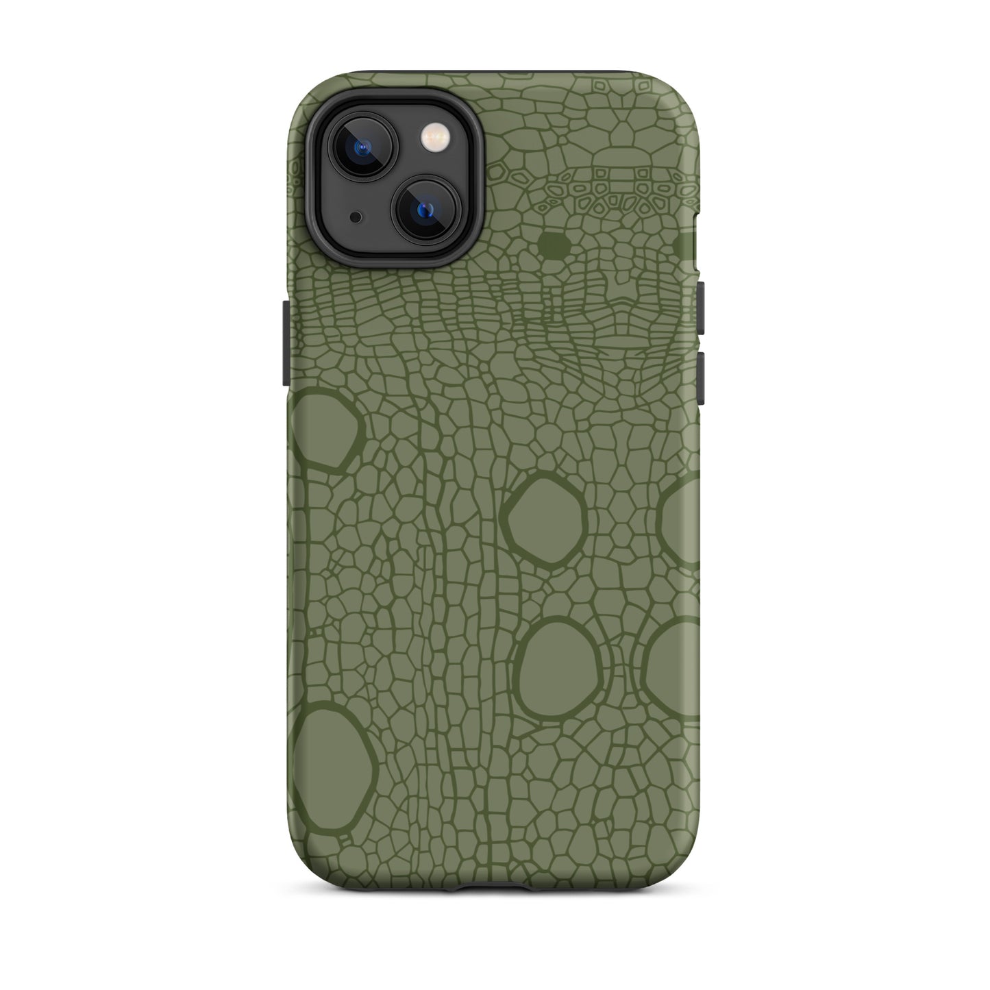 Tough Case for iPhone® : Hemp cell - Olive print