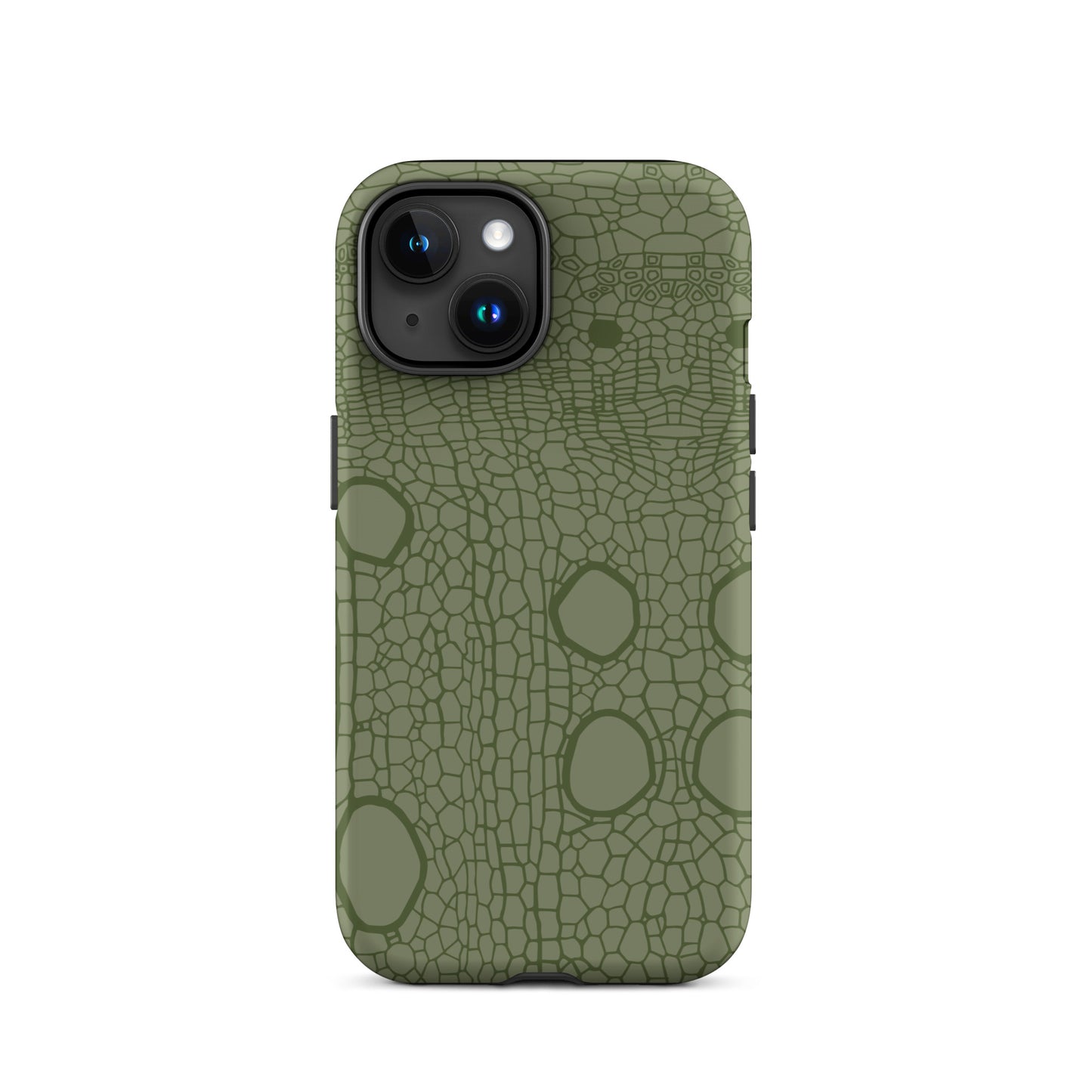 Tough Case for iPhone® : Hemp cell - Olive print