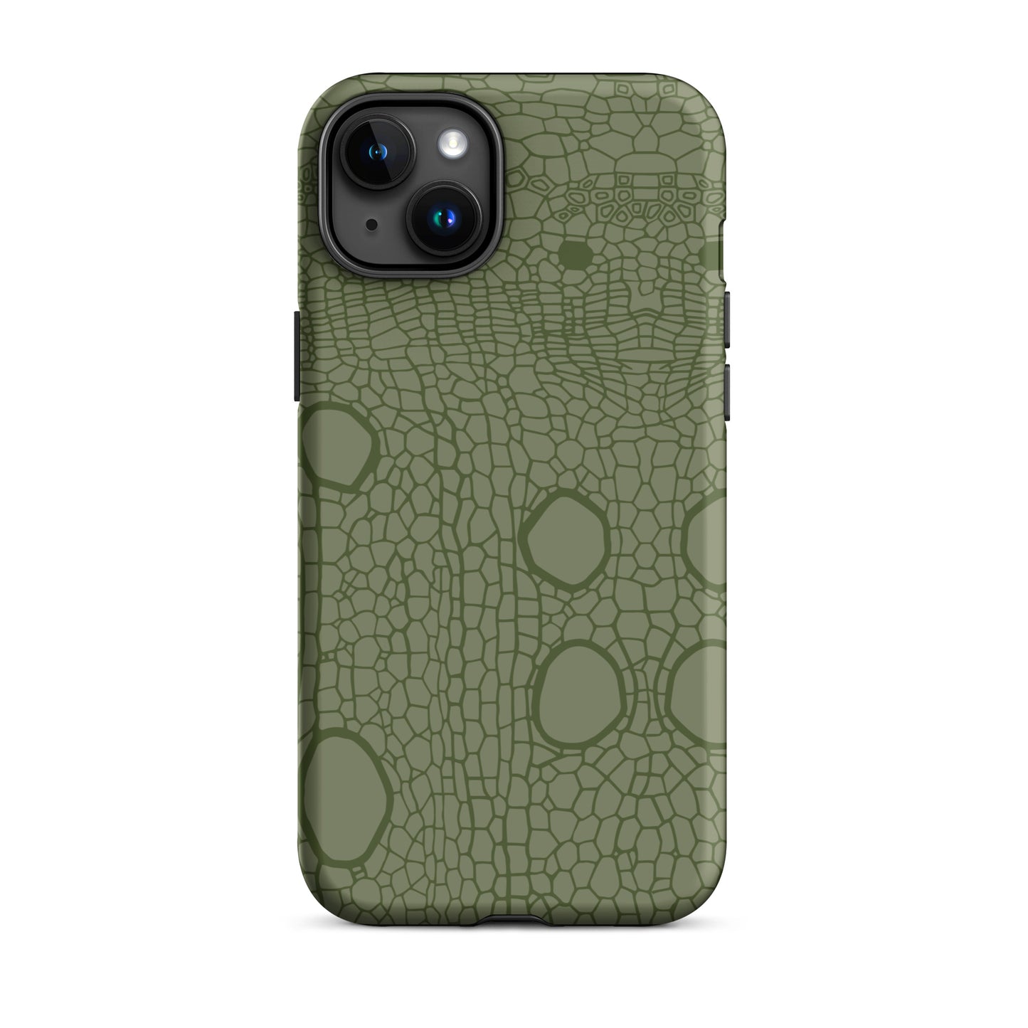 Tough Case for iPhone® : Hemp cell - Olive print