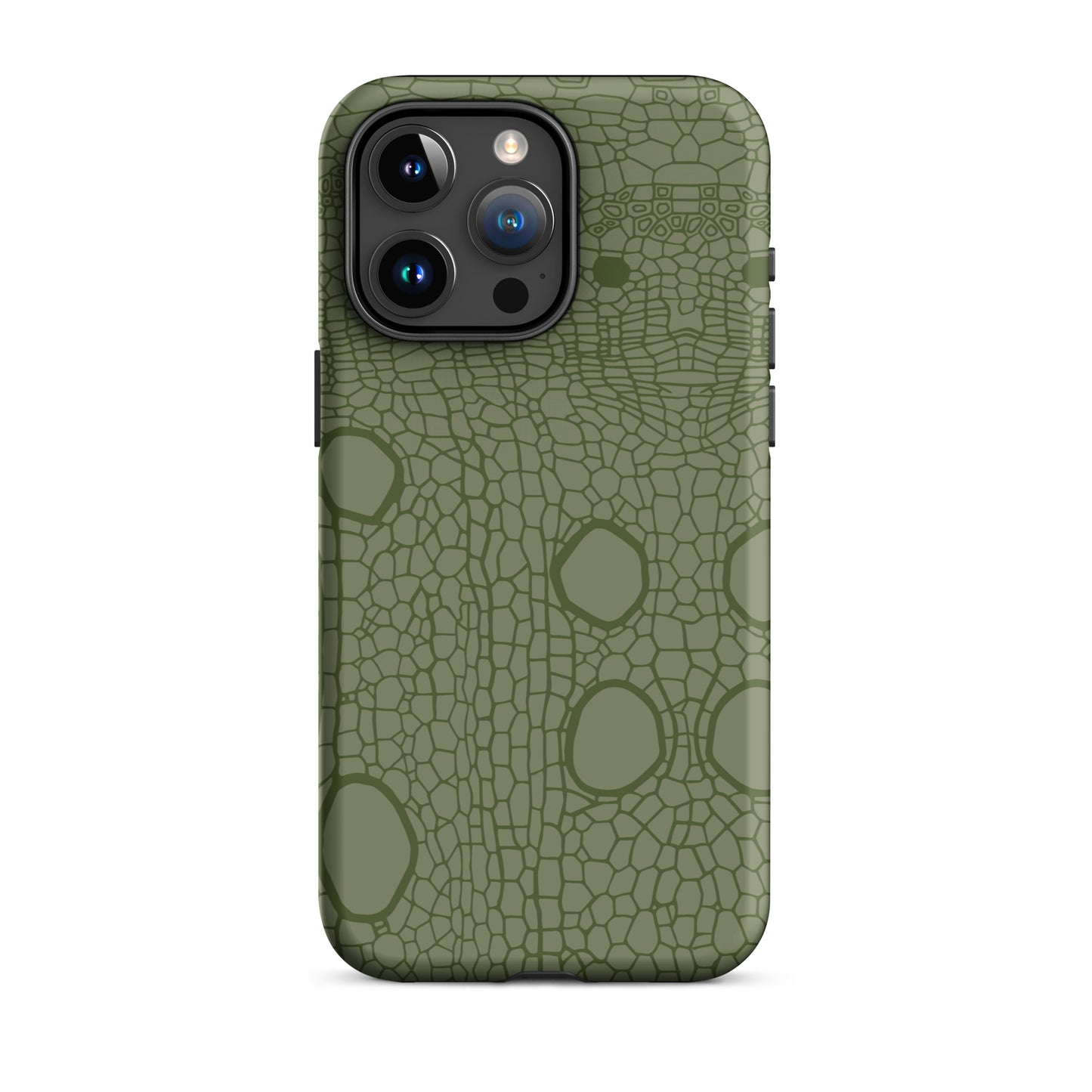 Tough Case for iPhone® : Hemp cell - Olive print