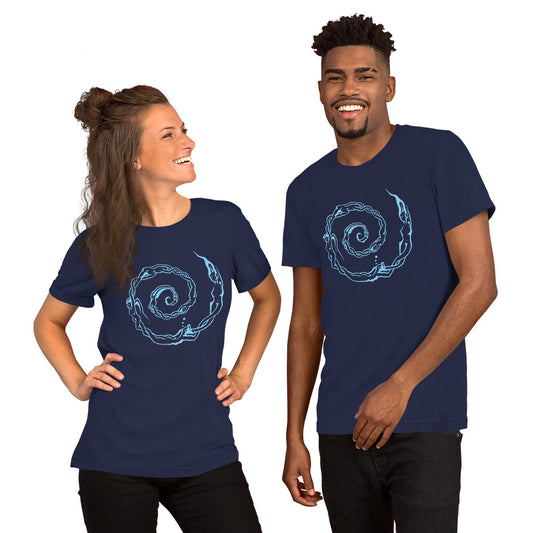 Unisex t-shirt : Swirlpeople - Light Blue print